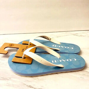 Coach Zak Flip Flop Chambray/Blue Sandals